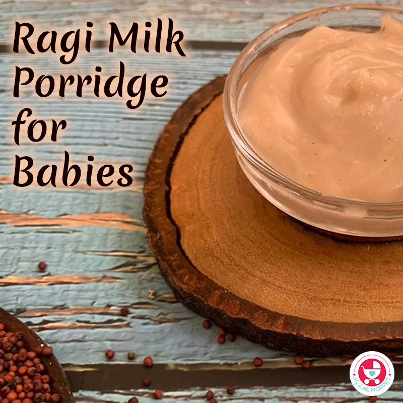 Ragi Milk Porridge for babies