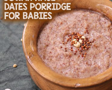 Jowar Ragi Dates Porridge for Babies [iron rich baby food]