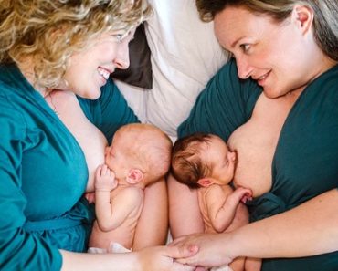 This Photo of Two Moms Breastfeeding Their Twins Has Gone