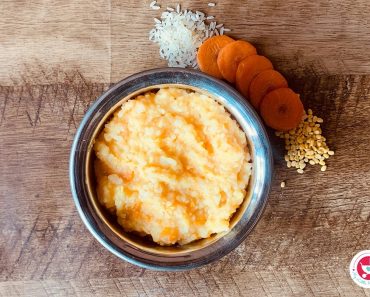 Healthy Carrot Moong Dal Rice For Babies